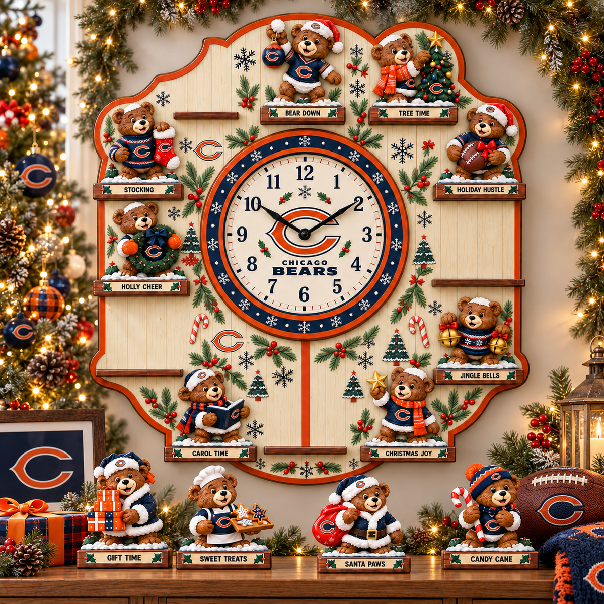 CCB Premium Christmas Sculpture Clock Collection PTKL