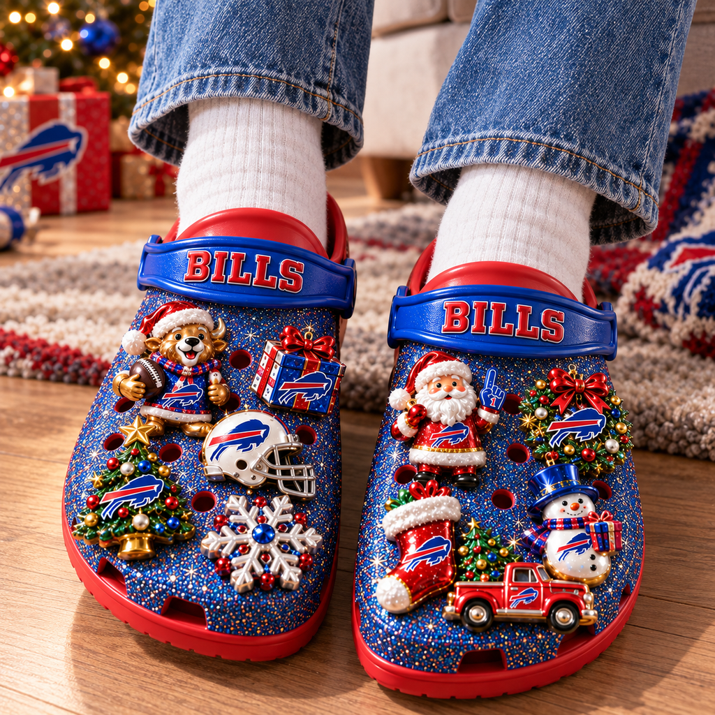 BFBL Premium Christmas Glitter Charm Clogs NTTB