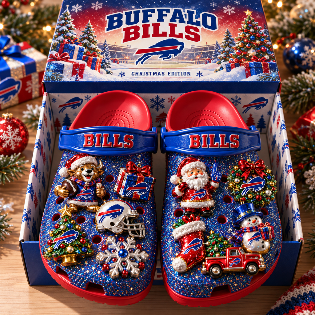 BFBL Premium Christmas Glitter Charm Clogs NTTB