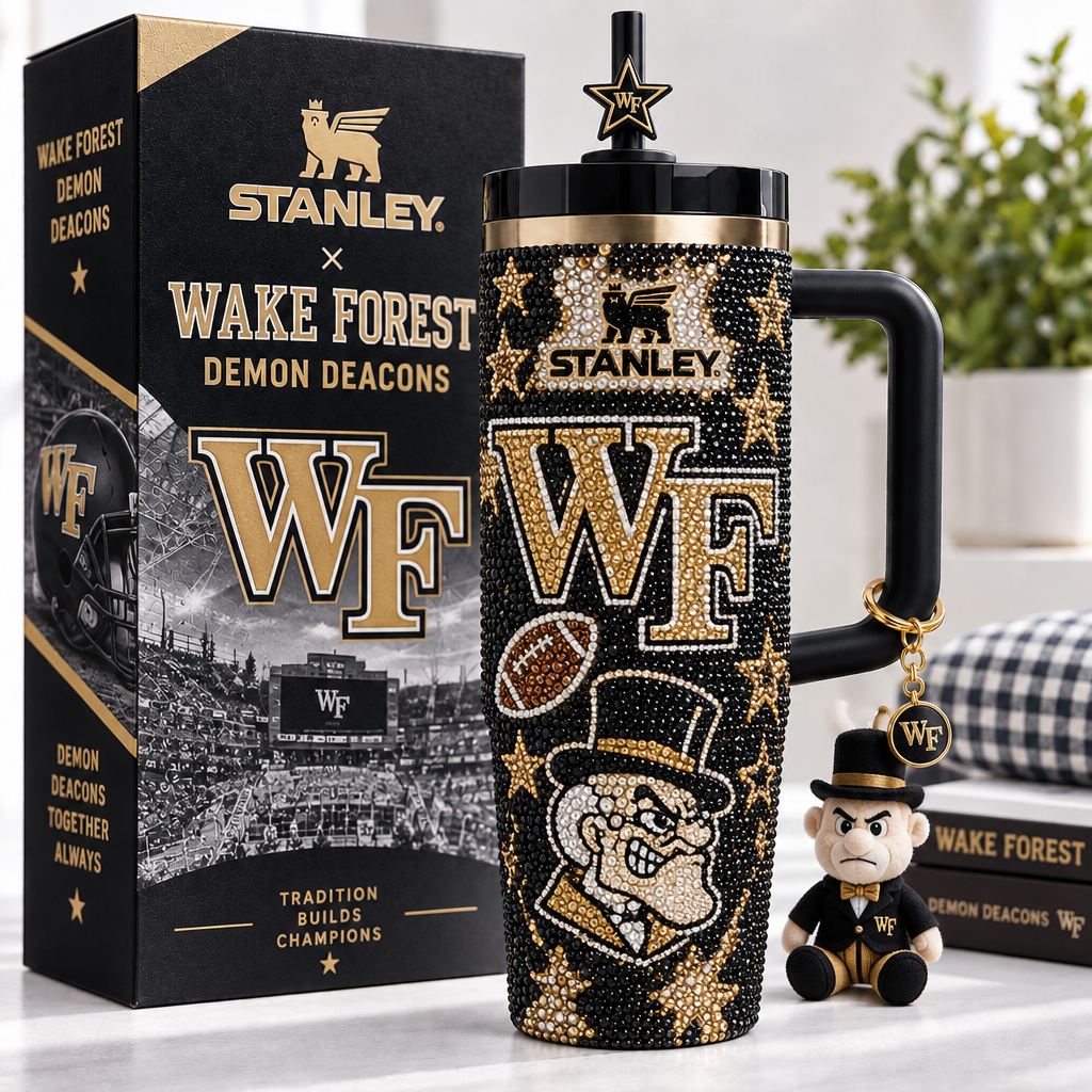 Wake Forest Demon Deacons 40oz Tumbler With Handle TTNL