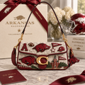 Arkansas Razorbacks Coach Shoulder Cross With Charm
