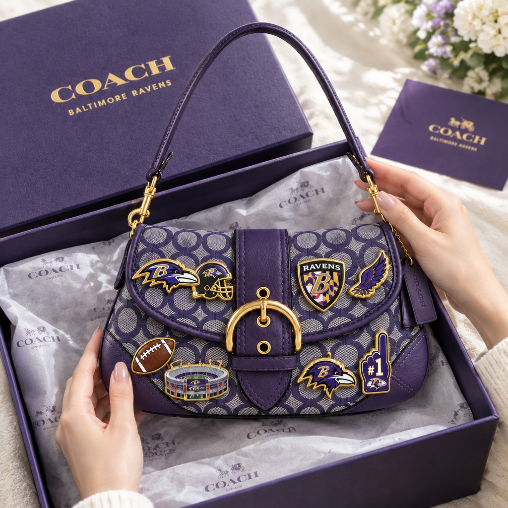 Baltimore Ravens Soho Bag With Charm